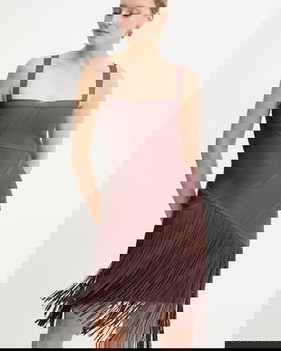 Herve Leger rochie Josephine culoarea rosu, mini, mulata, FRI8513807