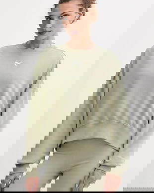 Puma bluză culoarea maro, uni, 629748