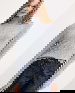 Barbour pulover de lână culoarea negru, light, cu guler, LKN1077