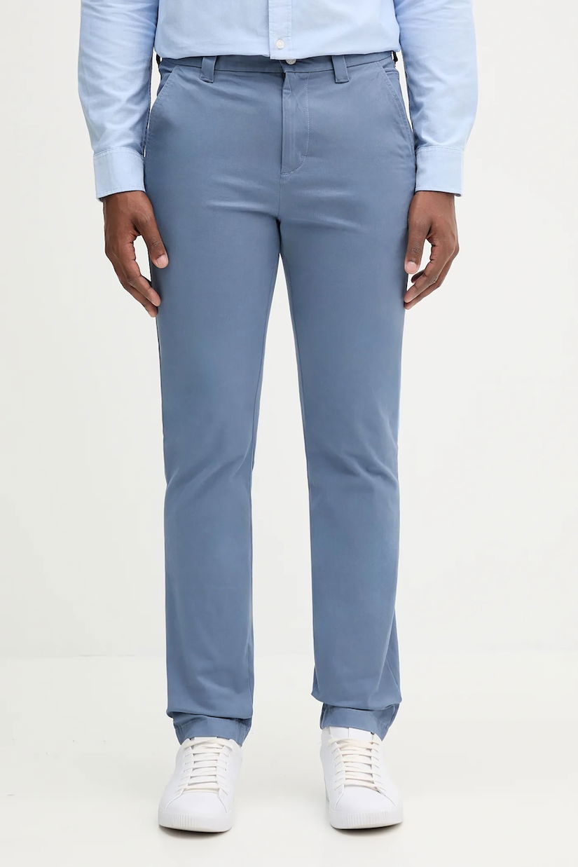 Tommy Jeans pantaloni culoarea verde, mulata, DM0DM20282