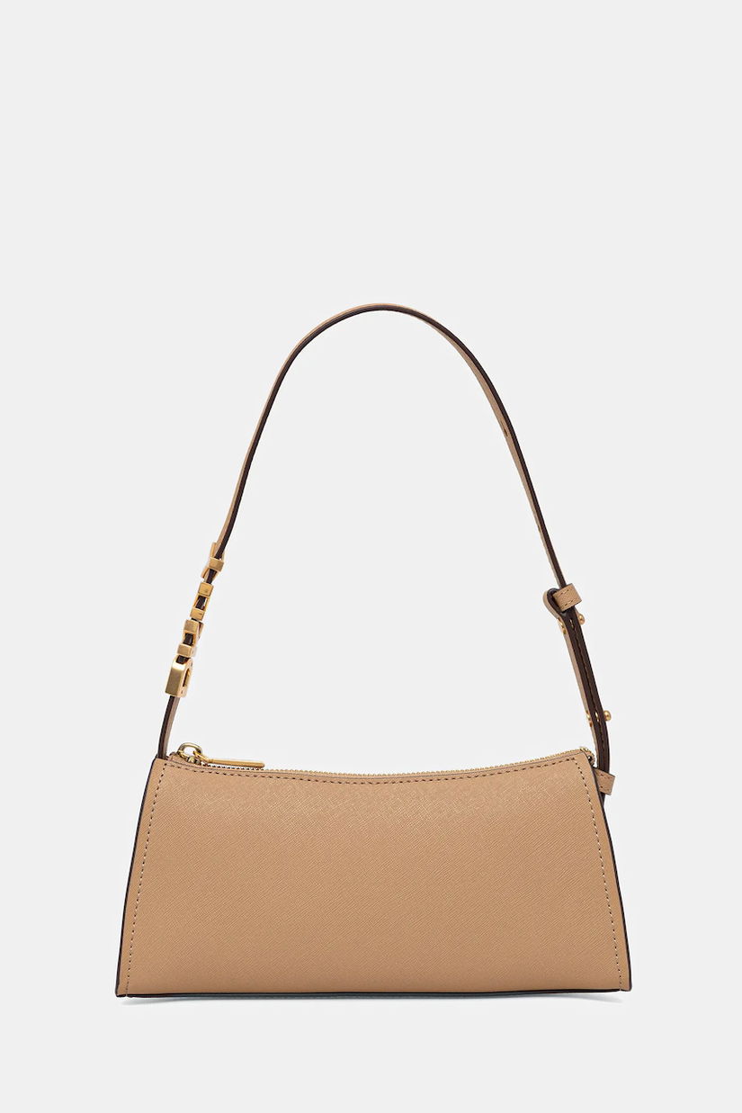 Dkny poșetă de piele culoarea bej, R433YG57