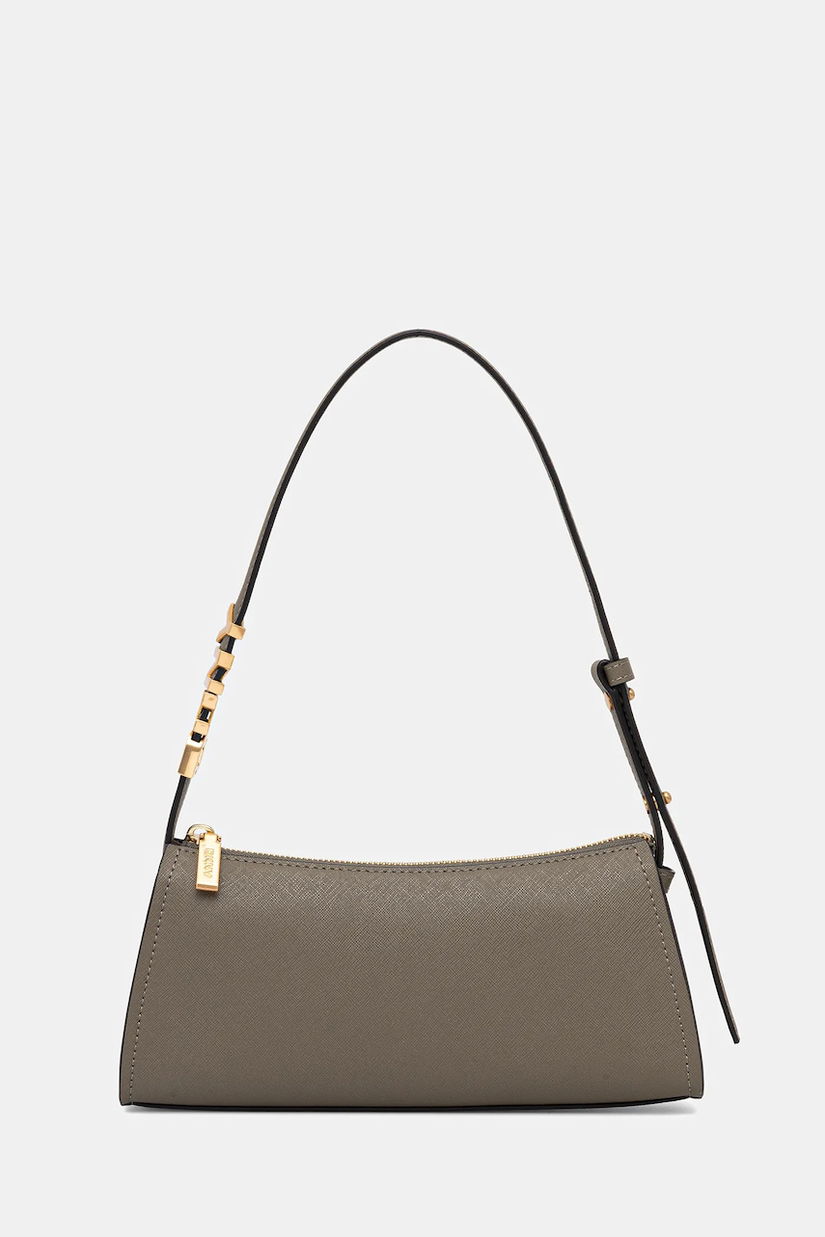 Dkny poșetă de piele culoarea bej, R433YG57