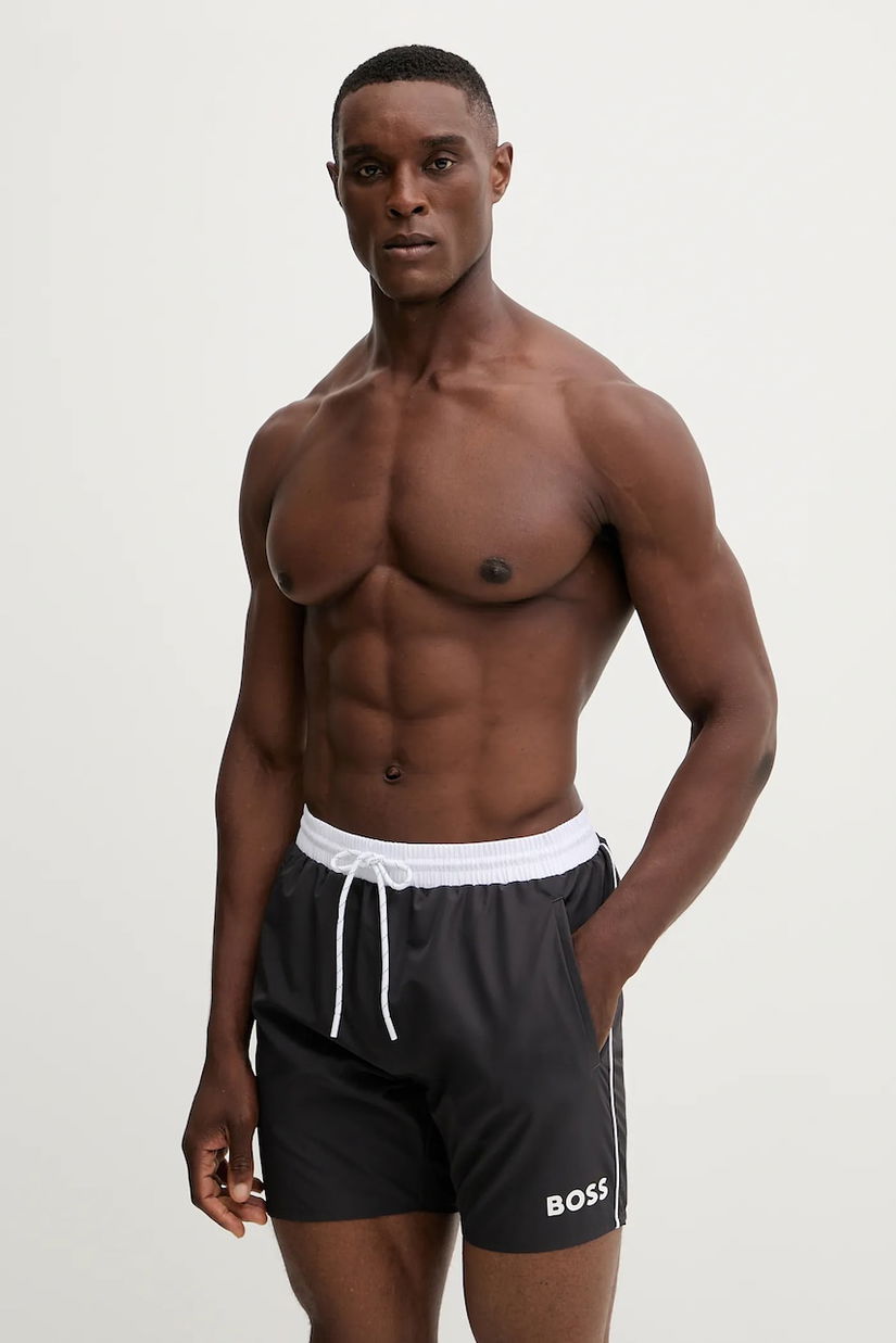 BOSS pantaloni scurți de baie culoarea gri, 50514429