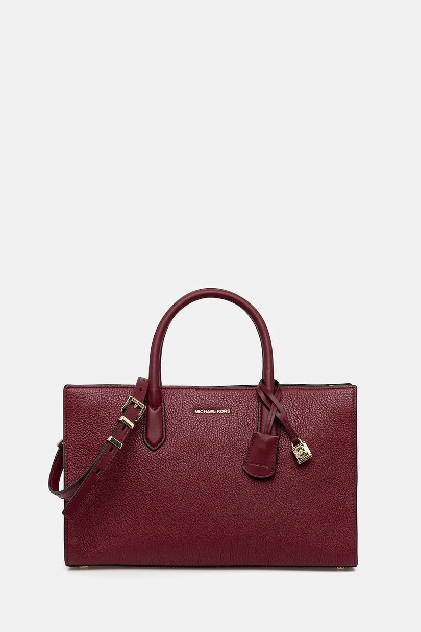 MICHAEL Michael Kors poșetă de piele culoarea verde, 30F4GETS2L