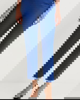 Morgan pantaloni PROSY.F culoarea roșu, fason țigaretă, medium waist, PROSY.F