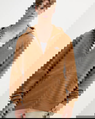 Dickies bluză SUMMERDALE ZIP THROUGH culoarea gri, cu glugă, uni, DK0A4YQA