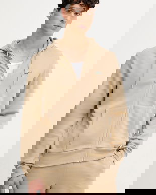 Lacoste bluza culoarea negru, cu glugă, neted