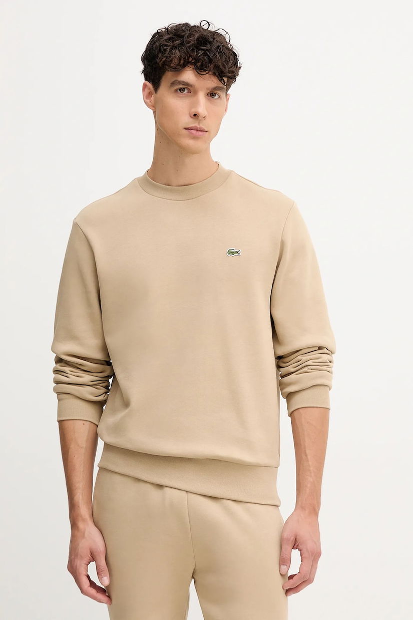 Lacoste bluza culoarea negru, neted