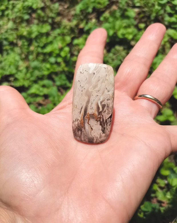 Inel Agata root plume si Argint 925 - IN1390 - Inel pietre semipretioase, inel patrat reglabil, inel statement, cadou sotie, inel cadou, bijuterii cadou, bijuterii agate, cristale vindecatoare, cristaloterapie, cristale de colectie