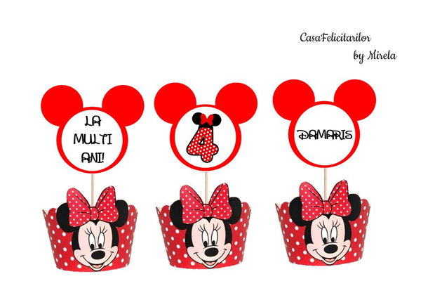 Stickere Minnie mouse
