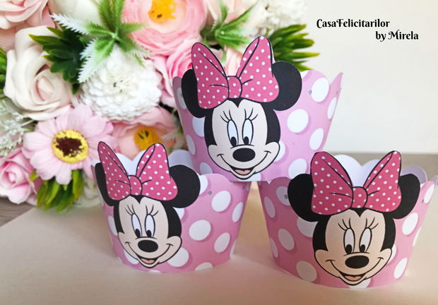 Tooper tort botez "De azi sunt crețtină" baby Minnie mouse
