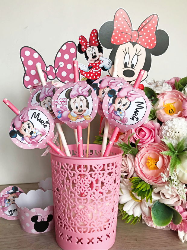 Tooper tort botez "De azi sunt crețtină" baby Minnie mouse