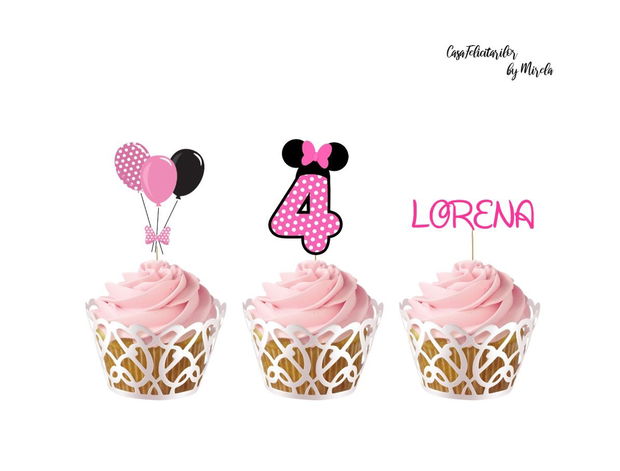 Tooper tort botez "De azi sunt crețtină" baby Minnie mouse