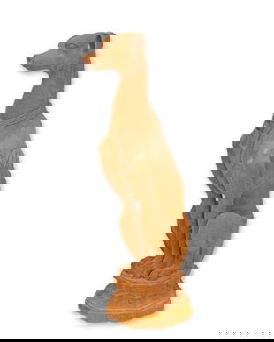 Ogar-statueta din fonta antik rusty