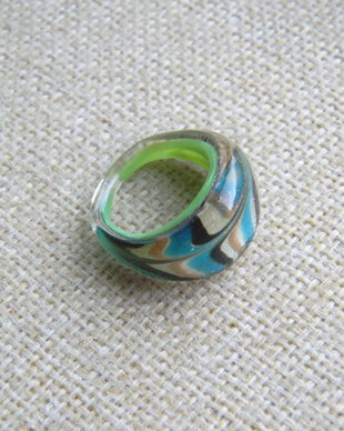 Inel sticla India (F29-1)