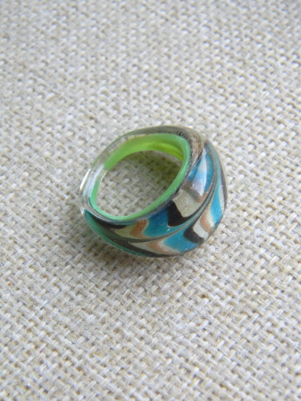 Inel sticla India (F29-1)