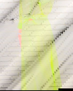 Fusta Lunga Panza Topita Verde Neon