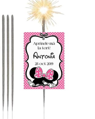 Etichete Personalizate pentru Artificii Minnie mouse