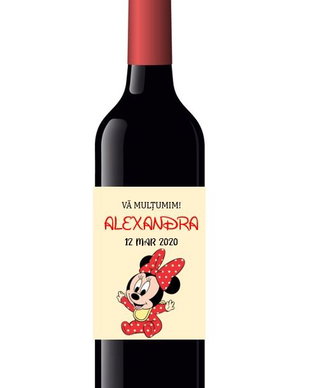Etichete autocolante sticle Minnie mouse
