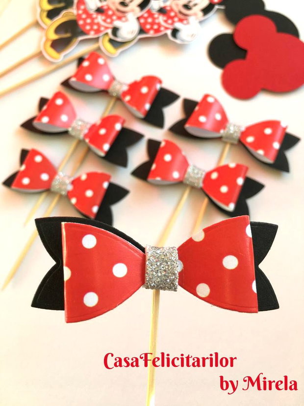 Etichete autocolante sticle Minnie mouse