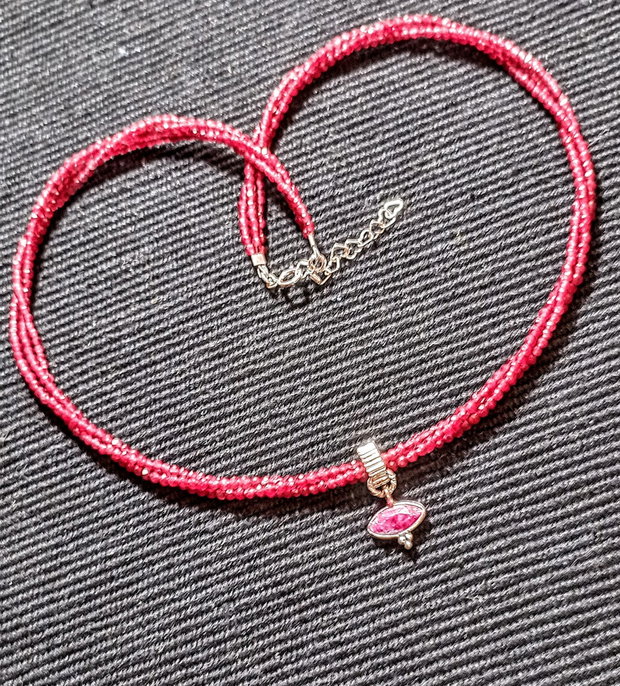 Colier argint calcedonie charm argint sillimanit minimalist boho chic trendy cadou - Transport gratuit