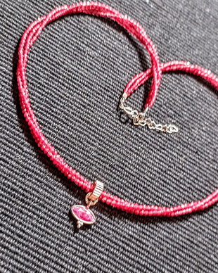 Colier argint calcedonie charm argint sillimanit minimalist boho chic trendy cadou - Transport gratuit
