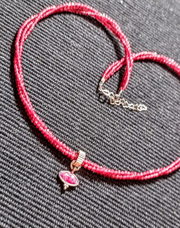 Colier argint calcedonie charm argint sillimanit minimalist boho chic trendy cadou - Transport gratuit