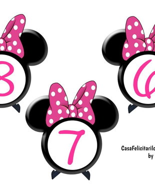 Numere masa botez Minnie mouse