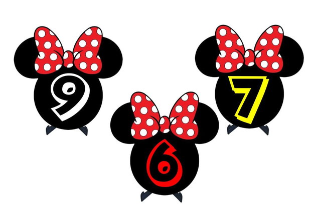 Numere masa botez Minnie mouse