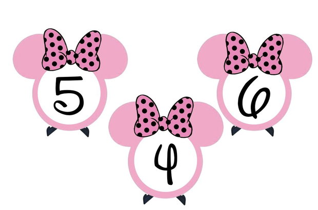 Numere masa botez Minnie mouse