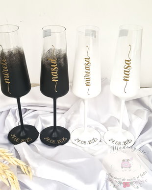 Pahare nunta personalizate