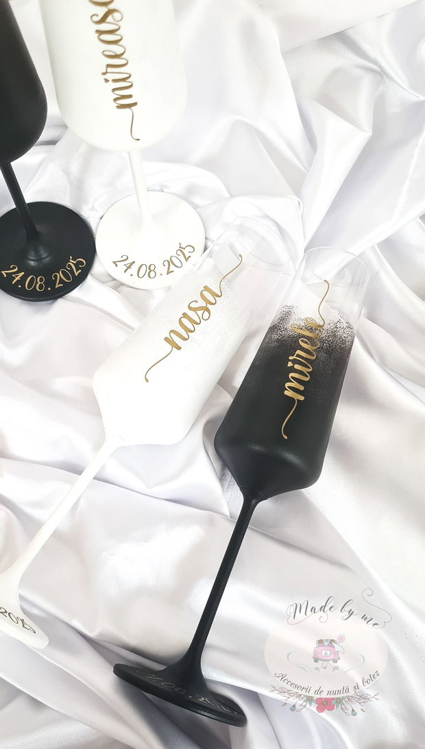 Pahare nunta personalizate