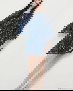 Medicine rochie culoarea bleumarin