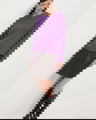 Medicine pulover culoarea violet