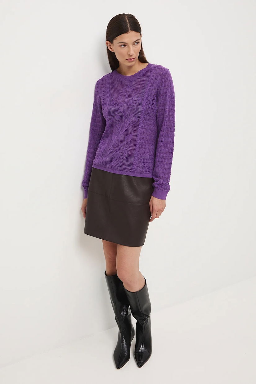 Medicine pulover culoarea violet