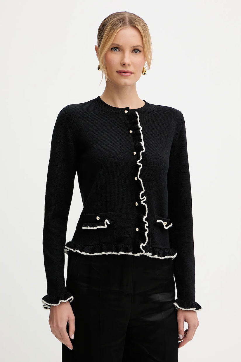 Luisa Spagnoli cardigan din lana culoarea negru, light, 100212