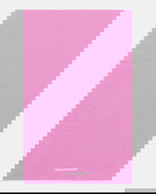 Salomon fular impletit culoarea violet, neted, LC2634600