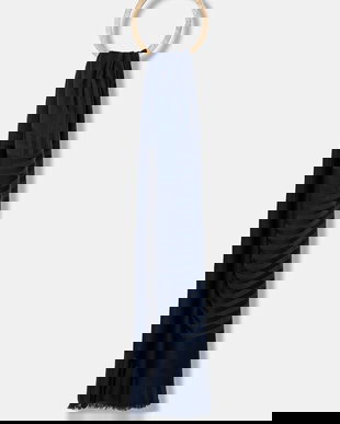 Weekend Max Mara esarfa LUGLIO culoarea albastru marin, modelator, 2525546024600