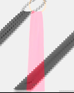 Tommy Jeans esarfa din bumbac culoarea roz, neted, AW0AW18209