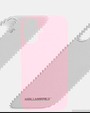 Karl Lagerfeld husă pentru telefon iPhone 16 culoarea roz, KLHMP16SPSAFWMCP