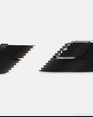 Tommy Jeans curea de piele culoarea negru, AM0AM13686