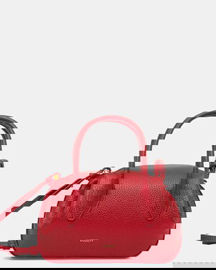 Yuzefi poșetă de piele OYSTER MINI DUFFLE culoarea rosu, YUZPF25-HB-MOYD-L060