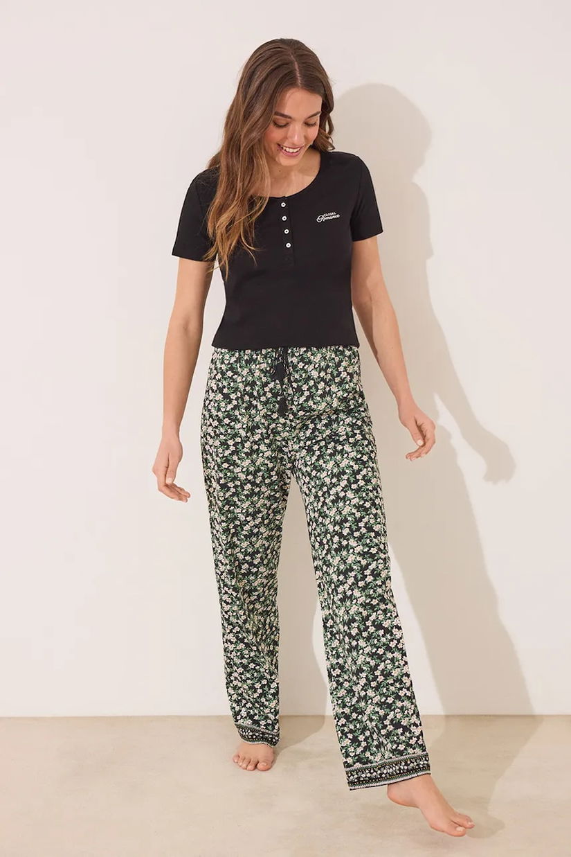 women'secret pijama culoarea negru, 3592390