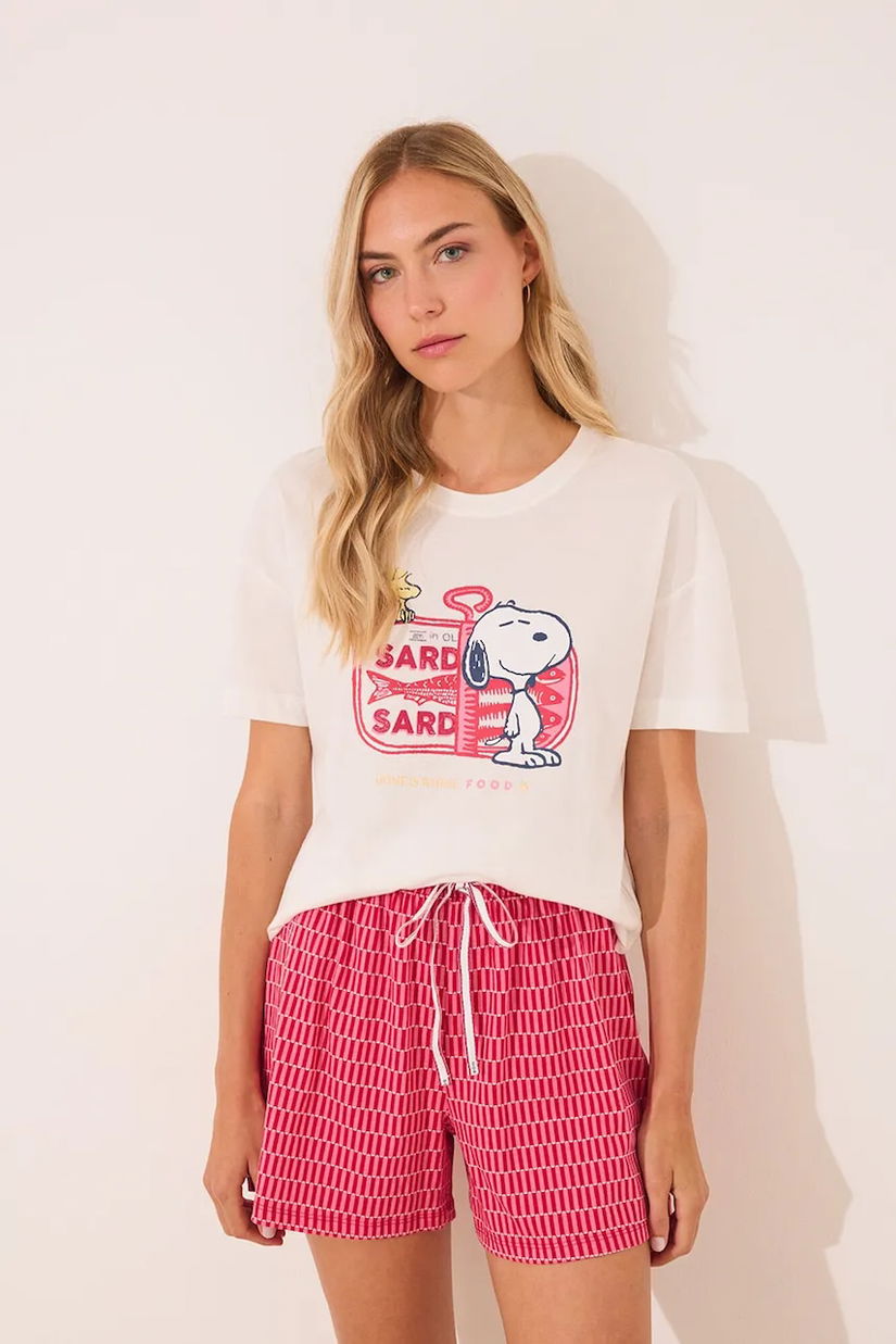 women'secret pijama culoarea alb, 3132116