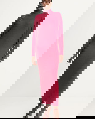 Liviana Conti rochie din lână culoarea bordo, maxi, drept, F5WA46