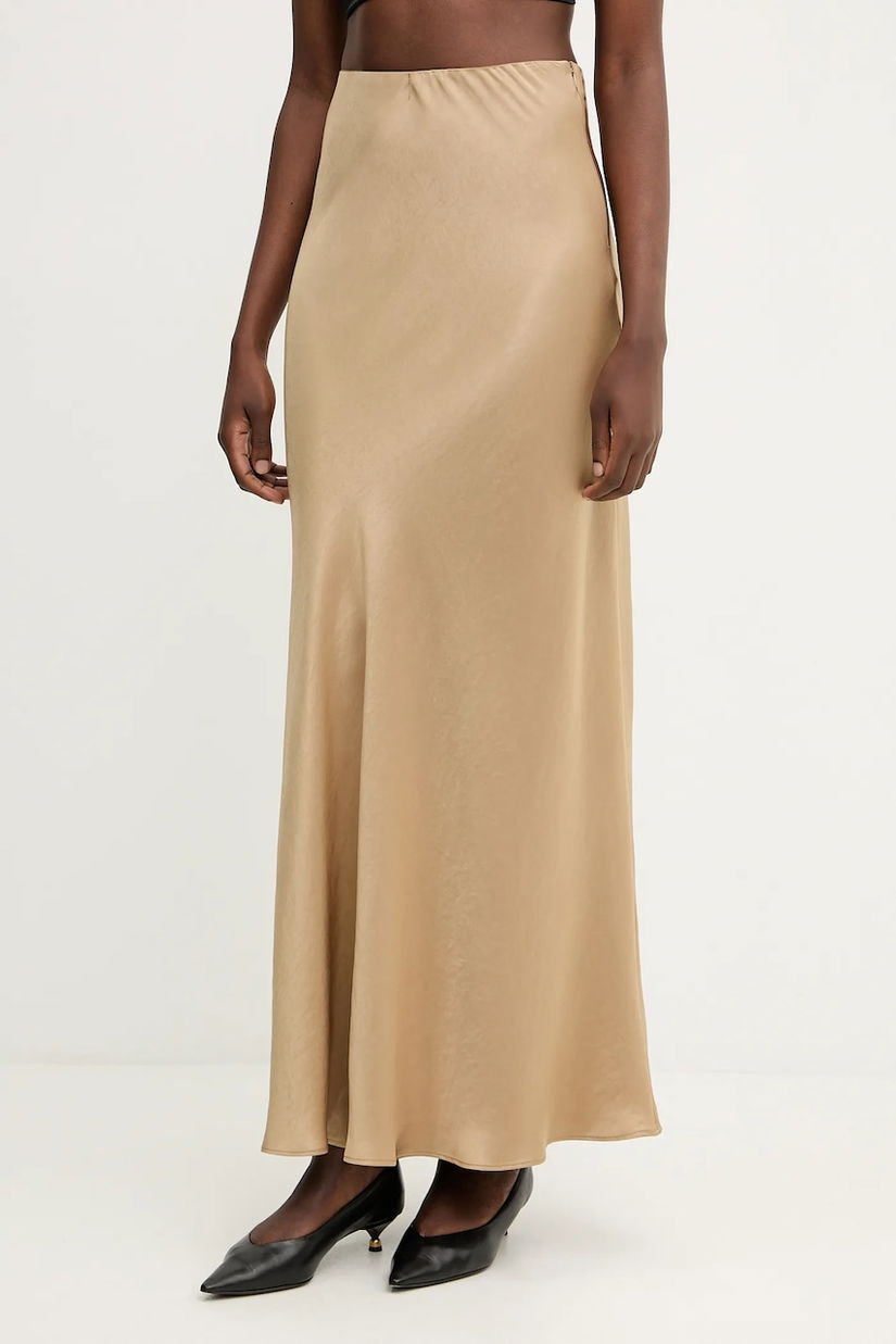 Liviana Conti fustă culoarea verde, maxi, evazati, F5WS86