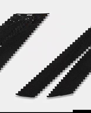 Levi's jeans RIBCAGE WIDE LEG culoarea albastru marin A6081