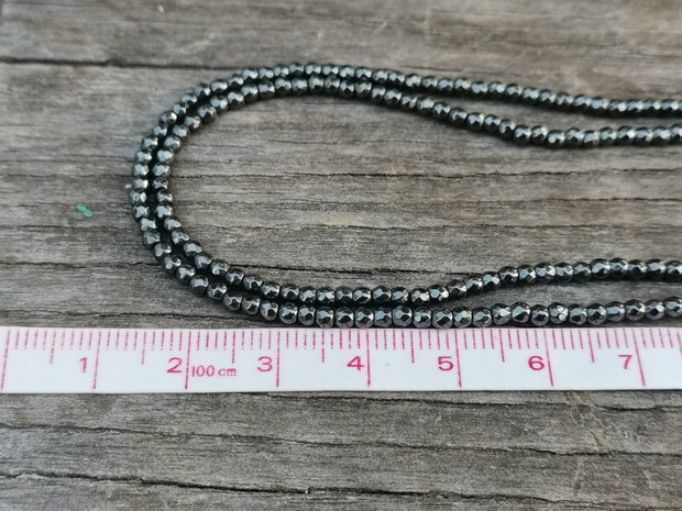 Colier hematit&perle