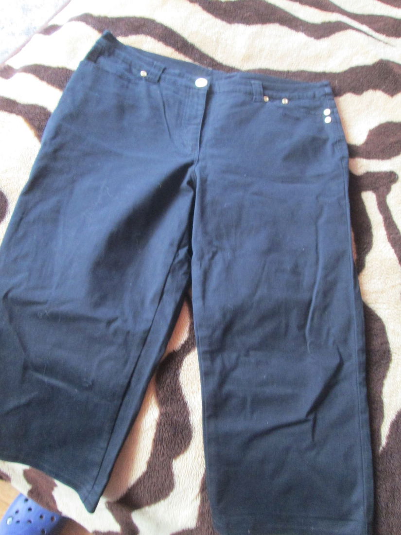 jeans negru treisferturi dame 46/48