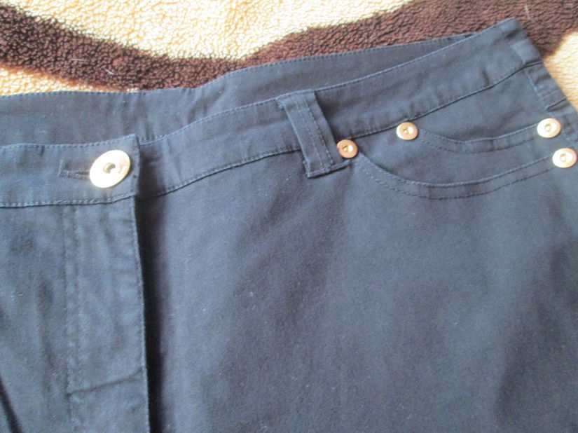 jeans negru treisferturi dame 46/48